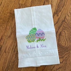 Melissa & Alex Personalized Easter Tea Towel